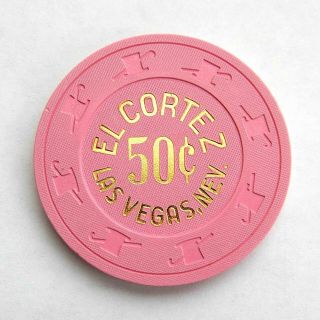 Vintage 50¢ Chip From El Cortez Casino (1980s) Las Vegas