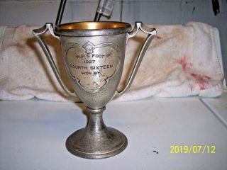 Silver Crest Antique Dog Trophy " Pup " S Foot "