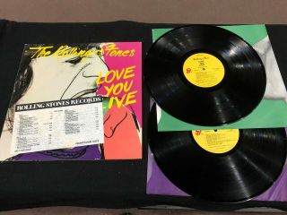 The Rolling Stones Love You Live Promo Lp Record Vinyl Album Stones Records