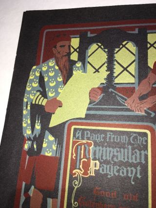 Peninsular Cover Art Early Printing Press Men Graphic Art 1900 Ypsilanti Mich 4