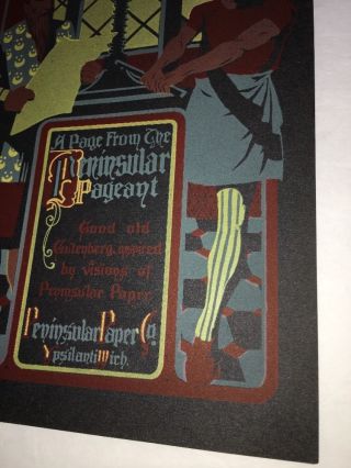 Peninsular Cover Art Early Printing Press Men Graphic Art 1900 Ypsilanti Mich 6