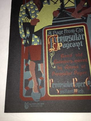 Peninsular Cover Art Early Printing Press Men Graphic Art 1900 Ypsilanti Mich 7