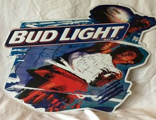 Budweiser Light Beer Metal/tin Sign.  Volleyball Theme.  Colors 1996