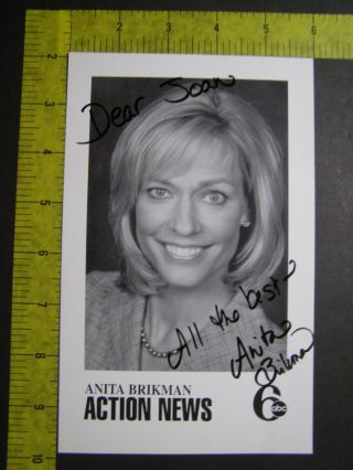 Authentic Signed Autographed Photo Anita Brikman Entertainment Tonight