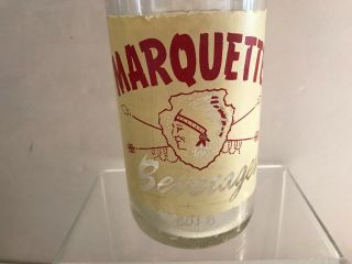 Marquette Beverages Vintage Soda Bottle,  Marquette,  Michigan,  1955