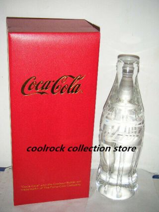 Rare China Coca Cola Chinese Crystal Contour Bottle