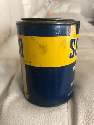 Vintage Sun Oil Sunoco Motor Cup Grease Grease Can 1 LB Gas Oil 4