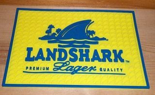 Landshark Lager Beer Bar Spill Mat Glass Coaster
