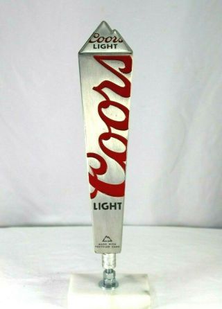 Coors Light Silver Made With Recycled Cans Beer Tap Handle