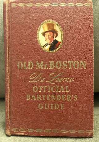 1953 Old Mr.  Boston De Luxe Official Bartender 