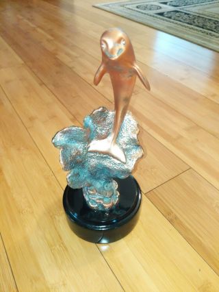 1994 Donjo Dolphin Coral Sculpture Figurine