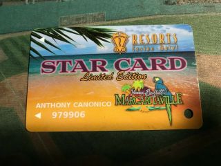 Resorts Hotel & Casino Atlantic City Limited Edition Player Slot Star Card