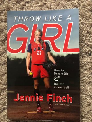 Jennie Finch Signed Autographed Book Throw Like A Girl