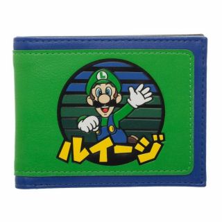 Wallet - Nintendo - Mario - Luigi Kanji Bi - Fold Mw5xkesmb