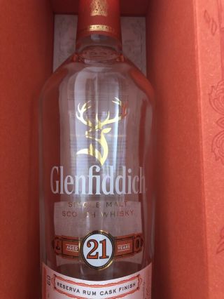 GLENFIDDICH 21 Years Single Malt Scotch Whisky Empty Bottle Box 5