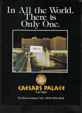 Caesars Palace Casino Hotel Las Vegas Entrance At Night 1979 Only One World Ad