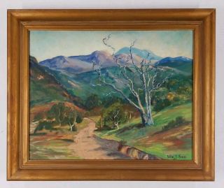 Willa Smith (b.  1913) Vintage Early California Plein Air Landscape Oil Painting