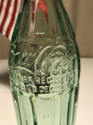 PATD DEC 25 1923 Coca - Cola Hobbleskirt Coke Bottle PARIS ILL Illinois 5