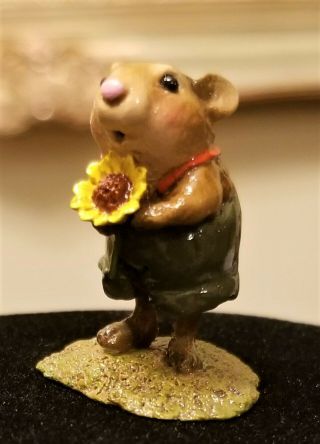 Cute Wee Forest Folk Fb - 1 - Woodchuck Miniature Figurine Retired