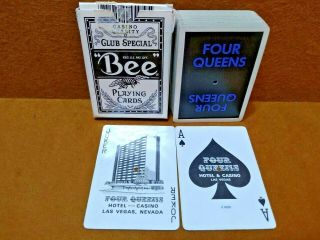 Early Four Queens Casino Las Vegas,  Nv Deck/cards W/casino Ace