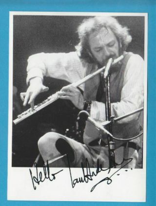 Ian Anderson In Person Signed Glossy Photo 13 X 18 Cm Jethro Tull
