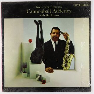 Cannonball Adderley W/ Bill Evans - Know What I Mean? Lp - Riverside Mono Vg,