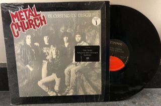 Metal Church: Blessing In Disguise Lp Vinyl Record In Shrink W/ Hype Sticker Nm -