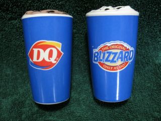 Rare Dairy Queen Blizzard Promotional Salt & Pepper Shakers - Display Collectible