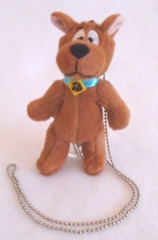 Vintage Warner Bros 1998 Scooby Doo Bean Bag Ball Chain Necklace 5 "