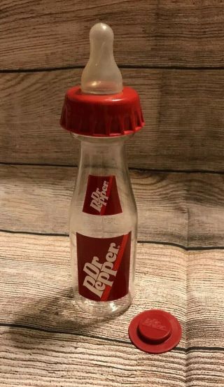 Vtg Dr Pepper Baby Bottle - Munchkin Bottling Co 6oz