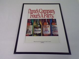 1989 Little Kings Cream Ale Beer 11x14 Framed Vintage Advertisement