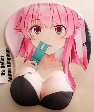 Usa Seller Exclusive 3d Mouse Pad Oppai Wrist Rest Future Diary Yuno Gasai 36