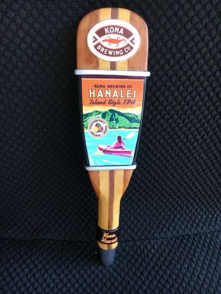 Kona Brewing Co.  Hanalei Island Style Ipa Beer Paddle Tap Handle 10 "