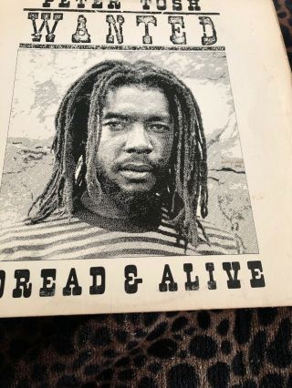 Peter Tosh - Wanted Dread And Alive - 1981 Lp Wailers