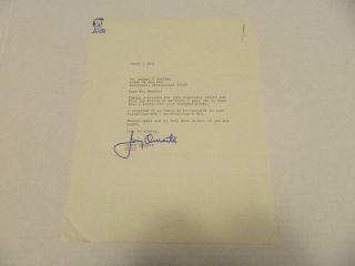 JIMMY DURANTE typed signed letter from 1971 2