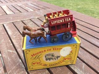 Matchbox Lesney Models Of Yesteryear.  No 12.  Liptons Tea Horse Bus