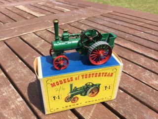 Matchbox Lesney Models Of Yesteryear No Y 1 Alchin Traction Engine