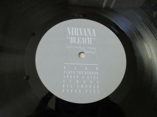 Nirvana - Bleach 1989 UK VINYL LP TUPELO 1st 3
