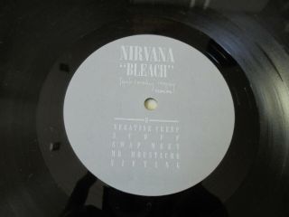 Nirvana - Bleach 1989 UK VINYL LP TUPELO 1st 4