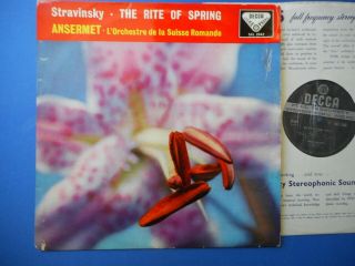Sxl 2042 Stravinsky The Rite Of Spring Ansermet Wbg Ed.  1 Ex