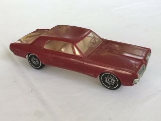1967 Mercury Cougar Promo Model Toy Gay Toys Plastic Car 10.  5” Long