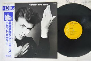 David Bowie Heroes Rca Rpl - 2106 Japan Obi Vinyl Lp