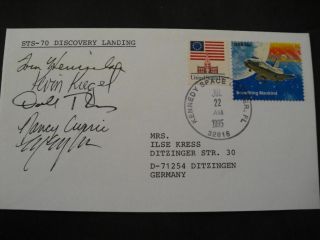 Sts 70 Launchcover Orig.  Signed Crew,  Space