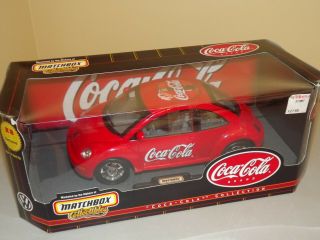 1999 Matchbox Coca Cola Red Volkswagon Beetle 1/18 Scale Nrfb