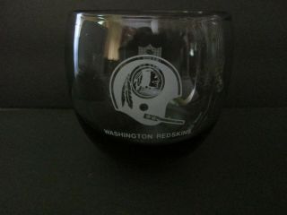 Washington Redskins Vintage Smoked Tumbler Drinking Bar Glass Nfl