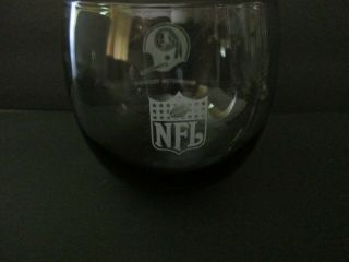 Washington Redskins Vintage Smoked Tumbler Drinking Bar Glass NFL 2