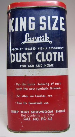 Old King Size Las - Stik Dust Cloth For Car And Home Advertising Tin Container