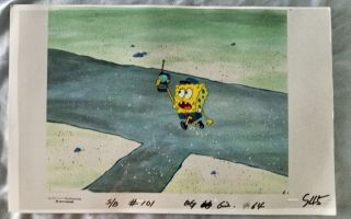 Spongebob Squarepants - Nickelodeon Production Cel & Background