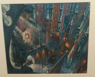 Bryan Jowers Signed Beauty And The Beast Serigraph,  Never Displayed