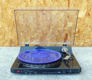 70s Japanese Aiwa Ap - 2200 Linear Torque Direct Drive Record Turntable